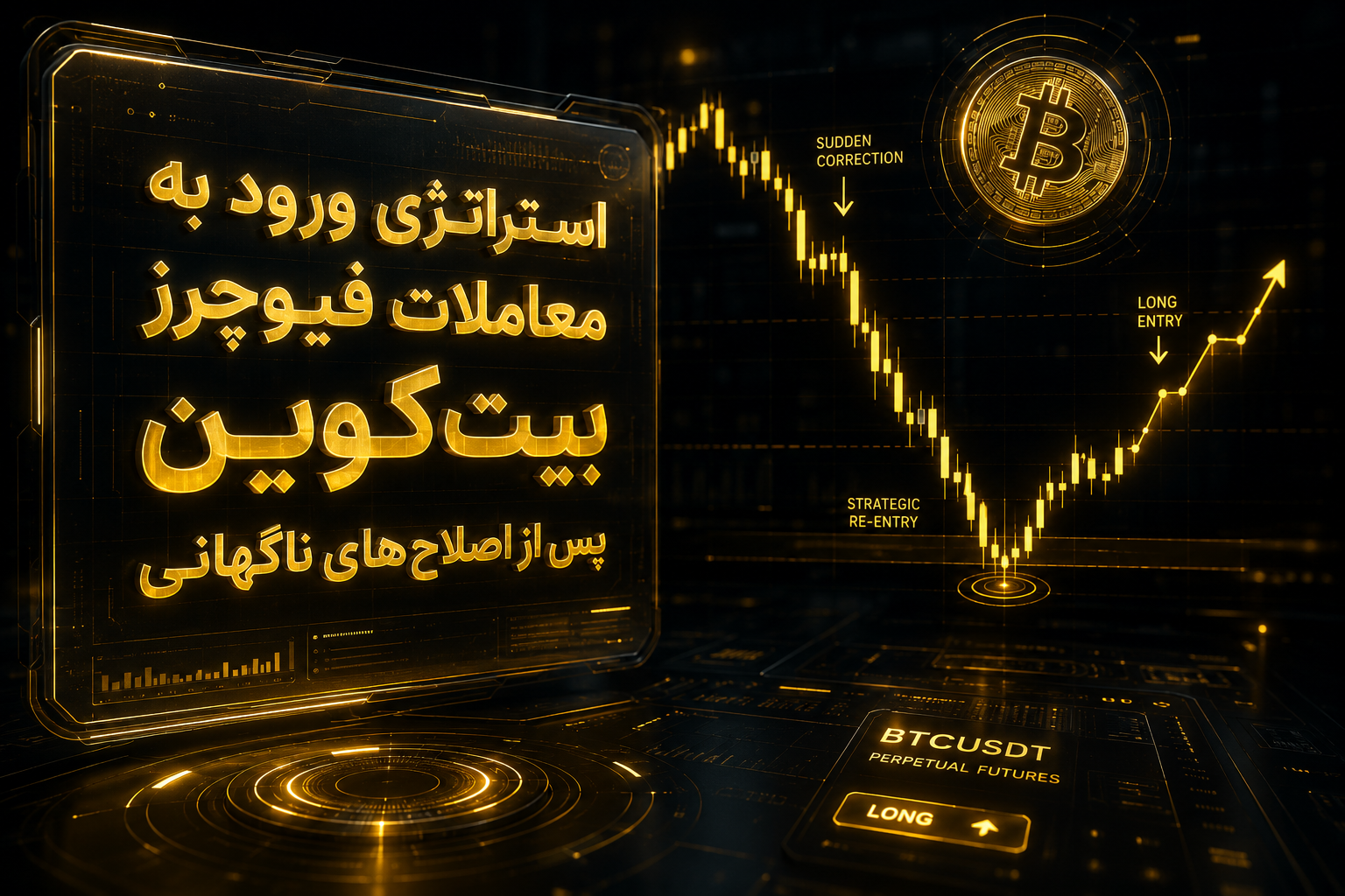 آموزش استراتژی ورود به فیوچرز بیت کوین در اصلاح بازار