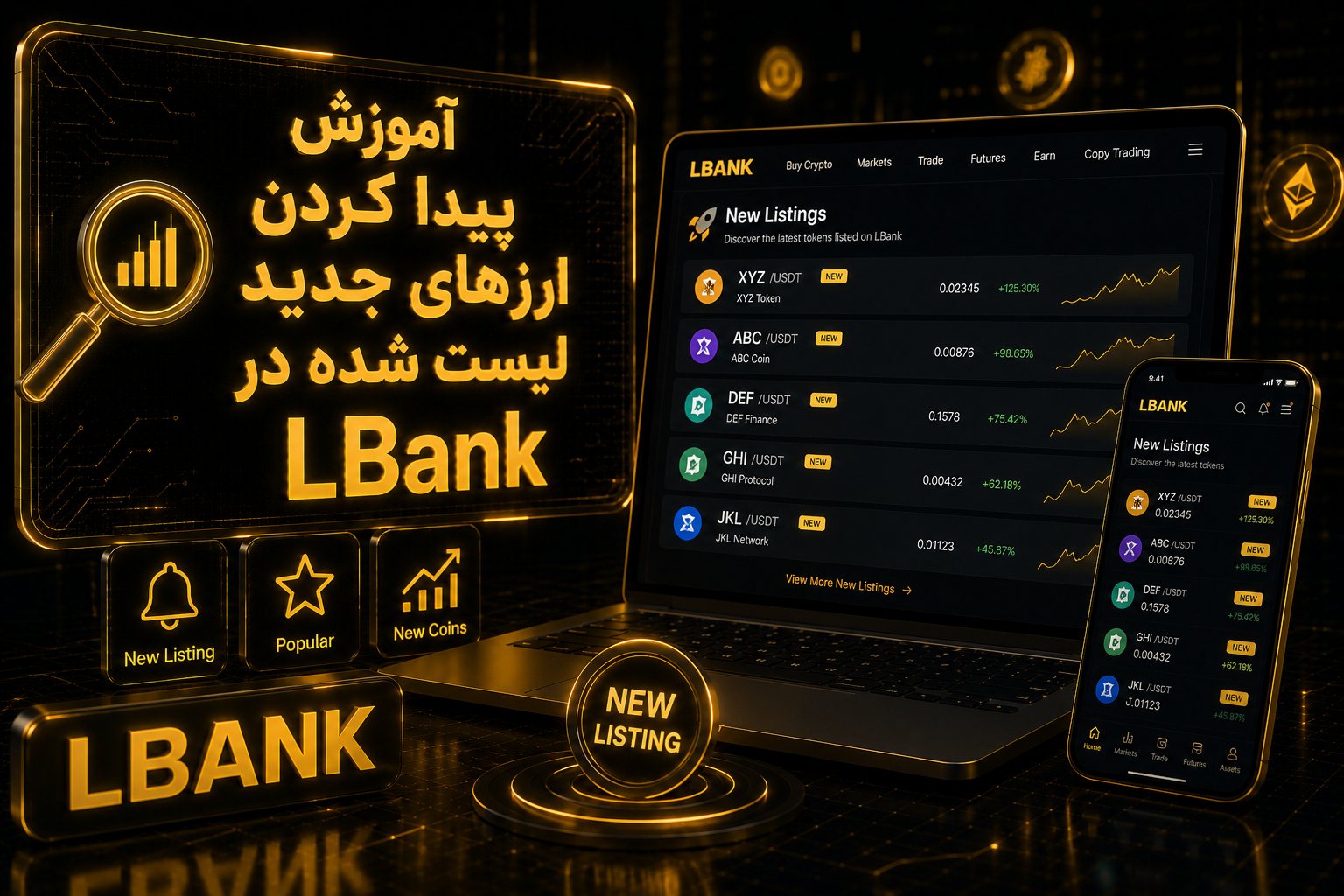 ارزهای جدید LBank