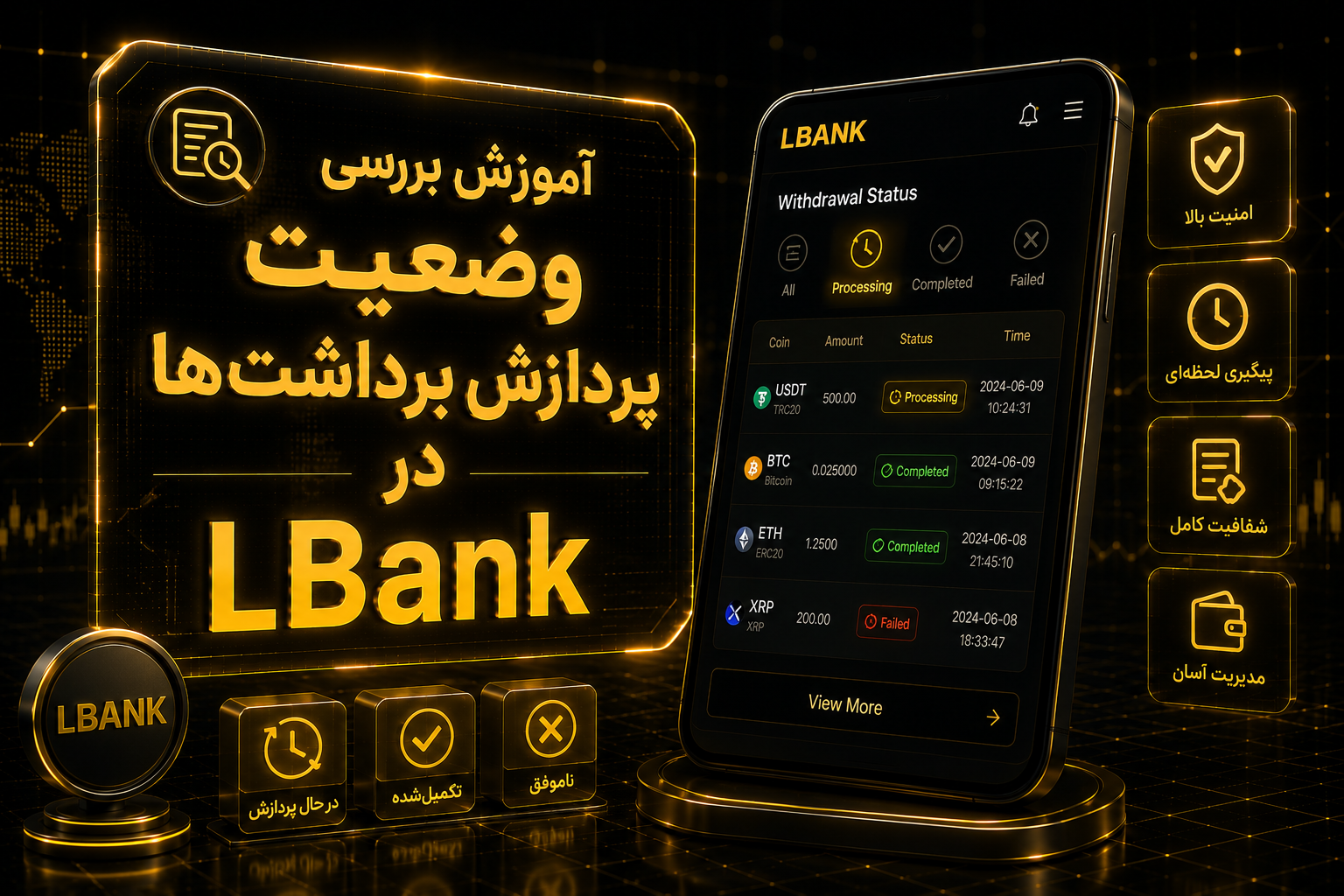 وضعیت برداشت LBank