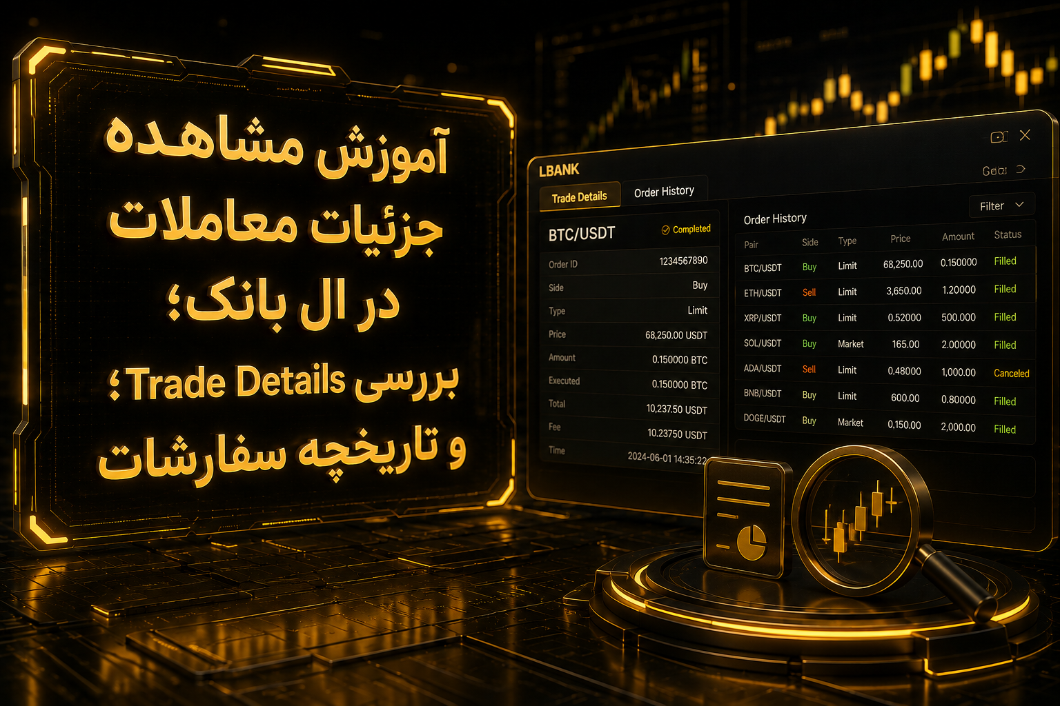 مشاهده جزئیات معاملات